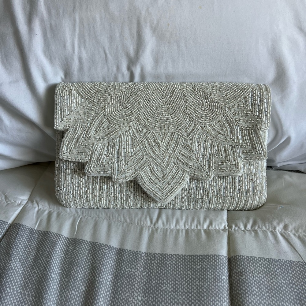 Elegant Cream Clutch Bag